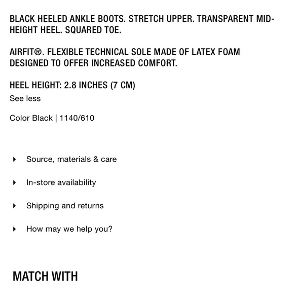 Zara methacrylate heels ankle boots - Picture 10 of 10